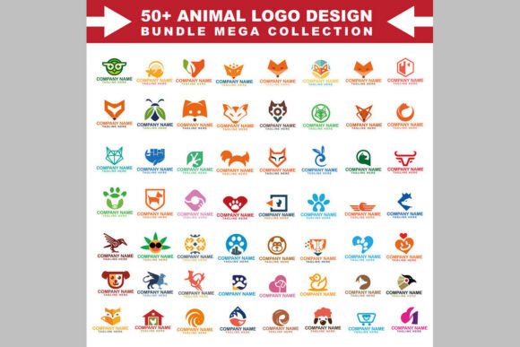 50 Unique Animal Logos- Massive Design