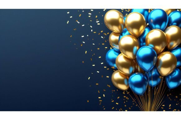 A Bunch of Balloons and Confetti: A Versatile Background for Creative Projects