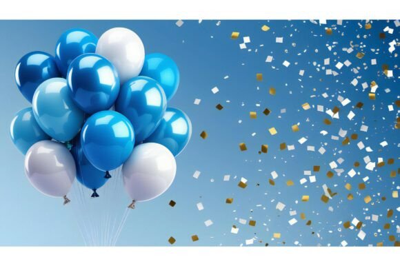 A Bunch of Balloons in the Sky