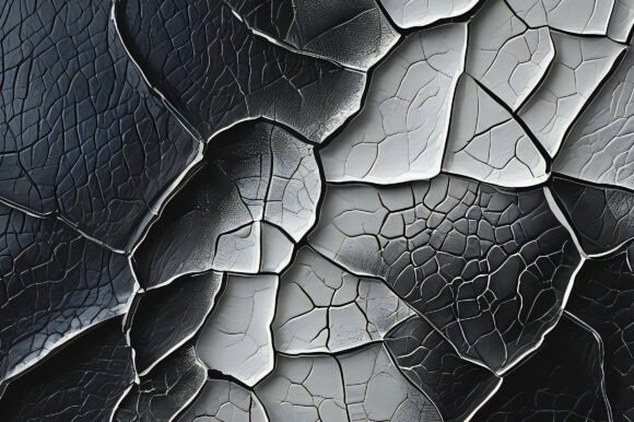 A Close Up of Cracked Paint