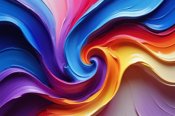 A Colorful Swirl of Paper: A Versatile Creative Asset