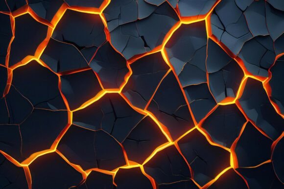 A Cracked Black Surface: A Versatile Design Resource for Creative Professionals