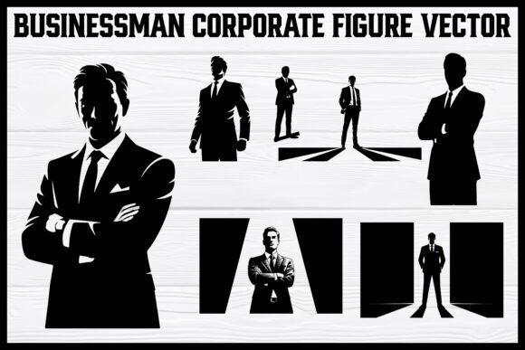 Businessman Silhouette Vector Bundle: A Versatile Resource for Corporate Design