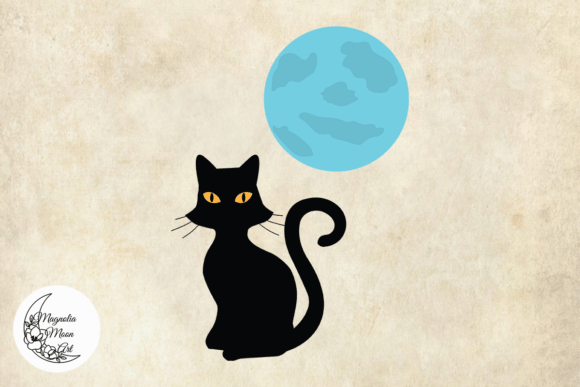 Cat Ans the Moon SVG