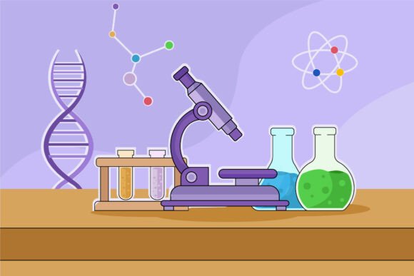 Chemical Laboratory Equipment Vector: A Versatile Design for Scientific Projects