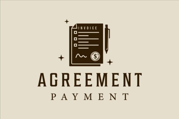 Invoice Logo Vector Vintage Illustration: A Timeless Design for Modern Business
