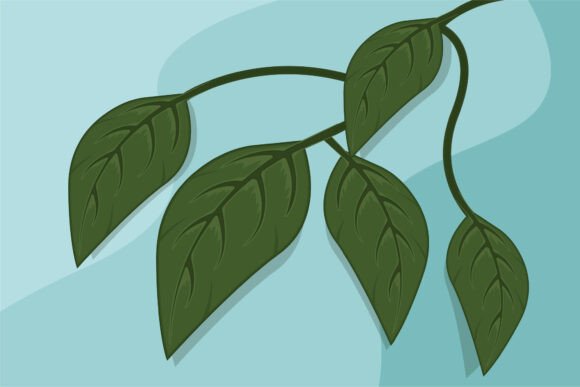 Leaf Plant Landscaped Vector Design