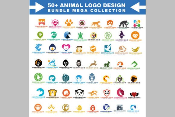 Mega Collection of 50 -Animal Logos