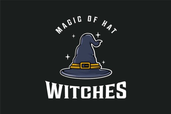 Witches Magic Hat Logo Vector Design: A Versatile Symbol for Fantasy and Business